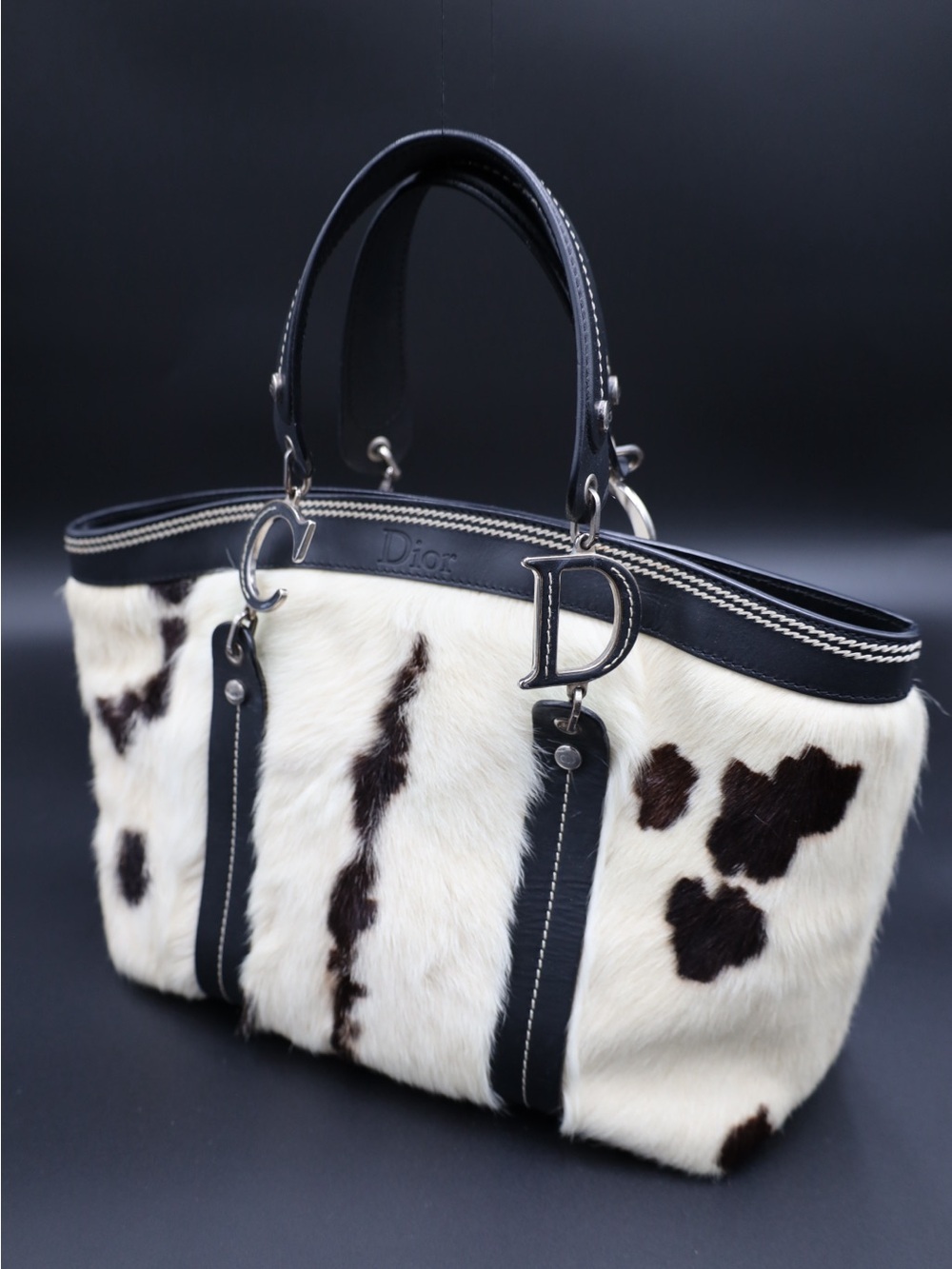 Rare Christian Dior cowhide fur bag - Picture 3 of 7